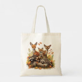 Tote Bag Créatures des bois, automne (Dos)