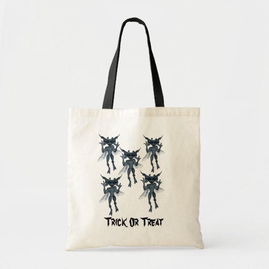 Tote Bag Créatures effrayantes de Gremlin Halloween (Devant)