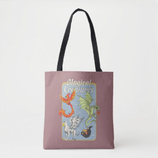 Tote Bag Créatures Magiques Graphisme Vintage
