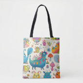 Tote Bag Créatures Whimsical Nouvelle maman (Devant)