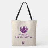 Tote Bag Créé. Pas accidentel. (Dos)
