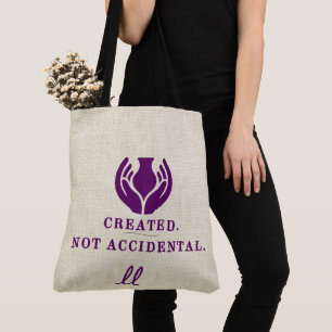 Tote Bag Créé. Pas accidentel.