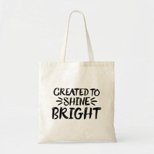 Tote Bag Créé pour briller brillant Evangile Graphique Esth