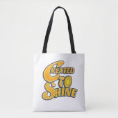 Tote Bag CRÉÉ POUR BRILLER – Matthieu 5:14 (Devant)