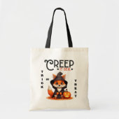 Tote Bag Creep It Real Cute Fox Enfants Halloween (Devant)