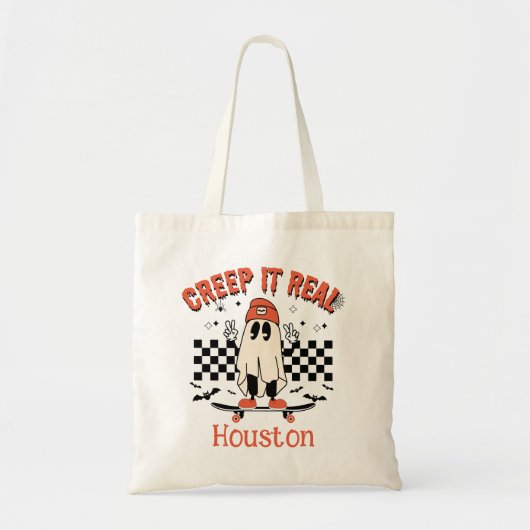 Tote Bag Creep Personnalisé Il Véritable Trick Ou Traiter C (Devant)