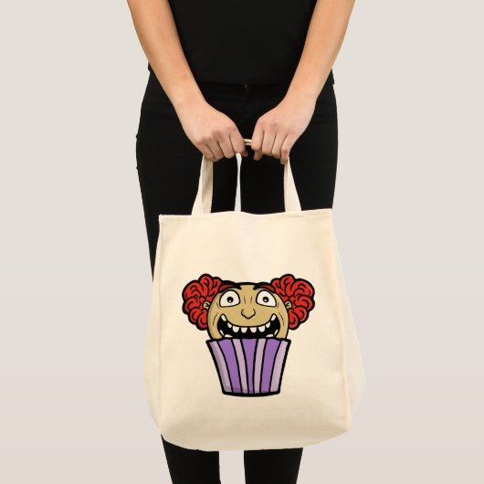 Tote Bag Creepy Cupcake Clown (Devant (produit))