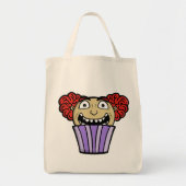 Tote Bag Creepy Cupcake Clown (Devant)