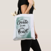 Tote Bag Créer avec cœur option 2 (De près)