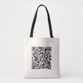 Tote Bag Créer instantanément un code QR | Blanc cassé modi (Devant)