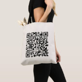 Tote Bag Créer instantanément un code QR | Blanc cassé modi (De près)