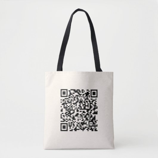Tote Bag Créer instantanément un code QR | Modifiable blanc (Devant)