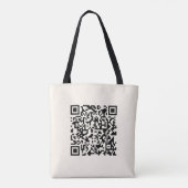 Tote Bag Créer instantanément un code QR | Modifiable blanc (Dos)