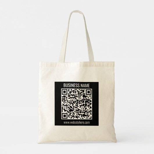 Tote Bag Créer un code QR moderne instantanément (Dos)