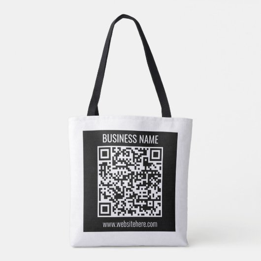 Tote Bag Créer un code QR moderne instantanément (Dos)