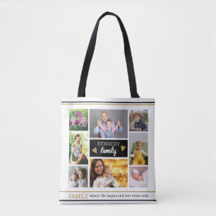 Tote Bag Créer votre propre soumission de famille 8 Collage