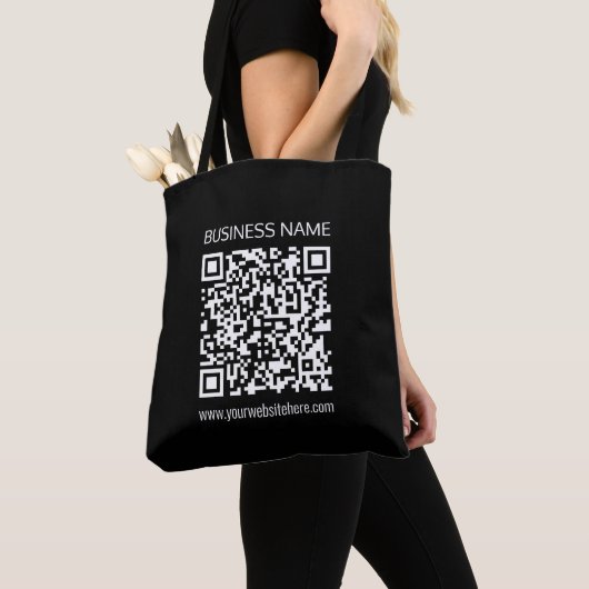 Tote Bag Créez un code QR instantanément avec l'URL de votr (De près)
