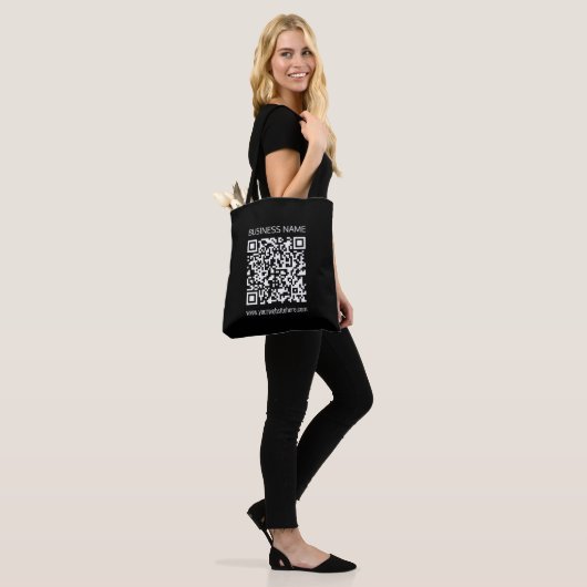Tote Bag Créez un code QR instantanément avec l'URL de votr (Sur le modèle)