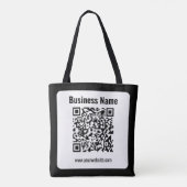 Tote Bag Créez votre propre code QR | Transparent (Dos)