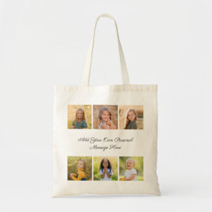 Tote Bag Créez votre propre collage de 6 photos Ajoutez vot
