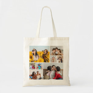 Tote Bag Créez votre propre collage de 8 photos