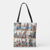 Tote Bag Créez votre propre collage de photos personnalisé (Dos)