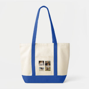 Tote Bag Créez Votre Propre Collage Photo de Famille 4 Pers