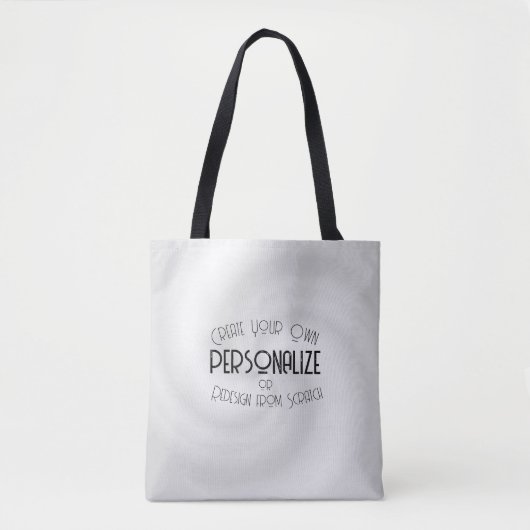 Tote Bag Créez Votre Propre Design Sur Mesure (Devant)