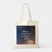 Tote Bag Créez votre propre devis personnalisé - Ciel noctu (Dos)