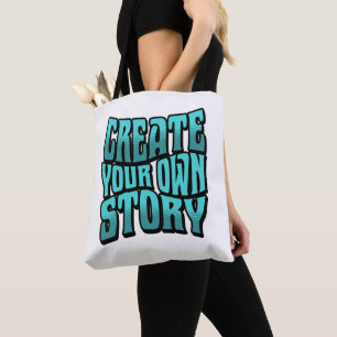 Tote Bag Créez Votre Propre Histoire - Contour Noir