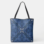 Tote Bag Créez Votre Propre Impression de Denim Bleu Profon (Dos)