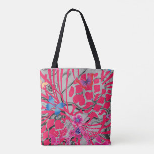 Tote Bag Créez Votre Propre Impression Tout-En Gris Cendré
