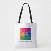 Tote Bag Créez votre propre Modèle d'adresse Web Logo (Devant)