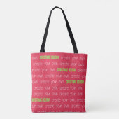 Tote Bag Créez votre propre Noël Petit Stocker Noël (Dos)