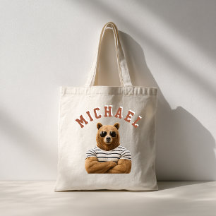 Tote Bag Créez Votre Propre Ours Personnalisé avec Citation