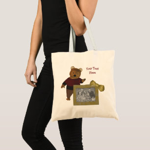 Tote Bag Créez votre propre photo Cute Bear personnalisée