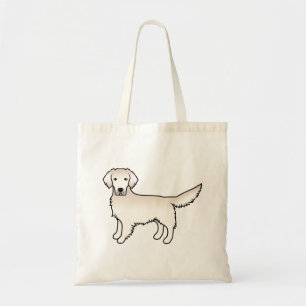Tote Bag Crème anglaise Golden Retriever mignon chien de de