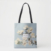 Tote Bag Crème Azalea Fleurs Monogramme (Devant)