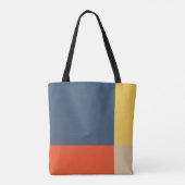 Tote Bag Crème bleu rouge jaune (Dos)