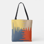 Tote Bag Crème bleu rouge jaune (Dos)