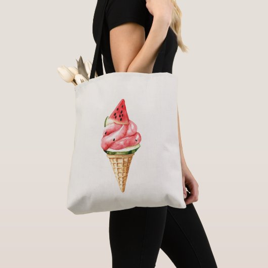 Tote Bag Crème de pastèque (De près)