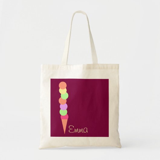 Tote Bag Crème glacée douce d'été (Devant)