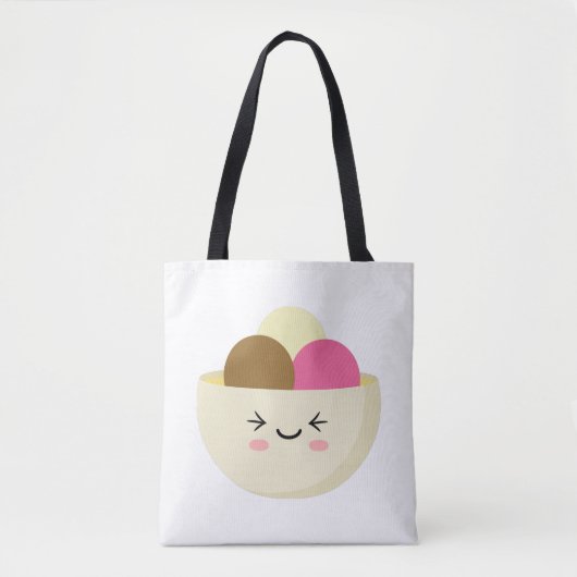 Tote Bag Crème glacée Kawaii (Devant)