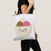 Tote Bag Crème glacée Kawaii (De près)