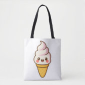 Tote Bag Crème glacée Kawaii douce (Devant)