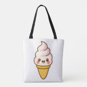 Tote Bag Crème glacée Kawaii douce (Dos)