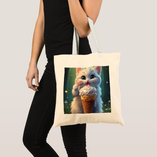 Tote Bag Crème glacée Kitty (1) : (Devant (produit))