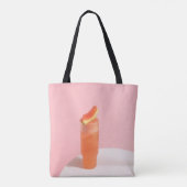 Tote Bag Crème glacée rose au cône (Dos)
