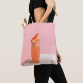 Tote Bag Crème glacée rose au cône (De près)