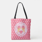 Tote Bag Crème glacée Scoops Cute Romantique Saint Valentin (Dos)